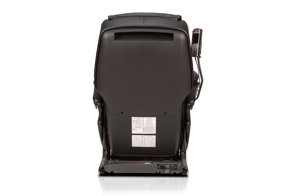 Panasonic_MAJ7_Black_Upright_180 Back view of a Panisonic MAj7 Massage chair in black