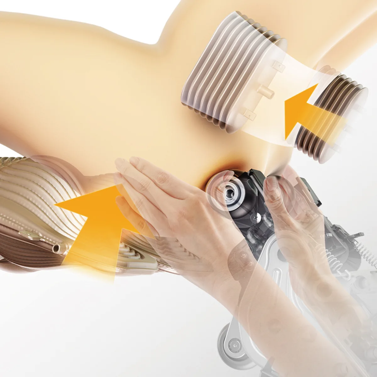 Panasonic MAN2 massage chair feature: Sciatic Nerve Massage.